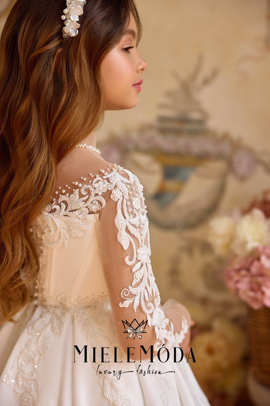 Belle de Château Couture Flower Girl Communion Dress