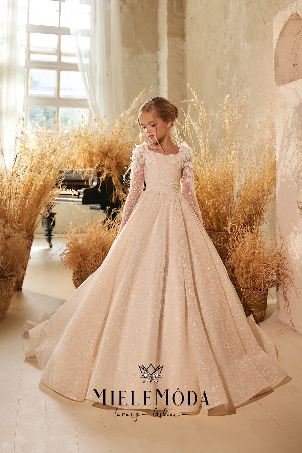 Bellerose Luxury Couture Flower Girl Dress