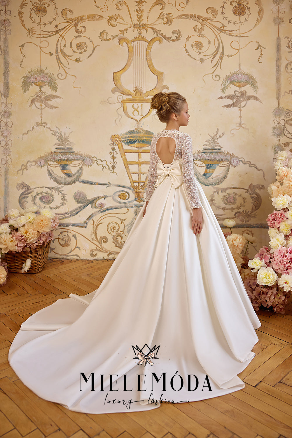 Bianca Noelle Couture Flower Girl Communion Dress