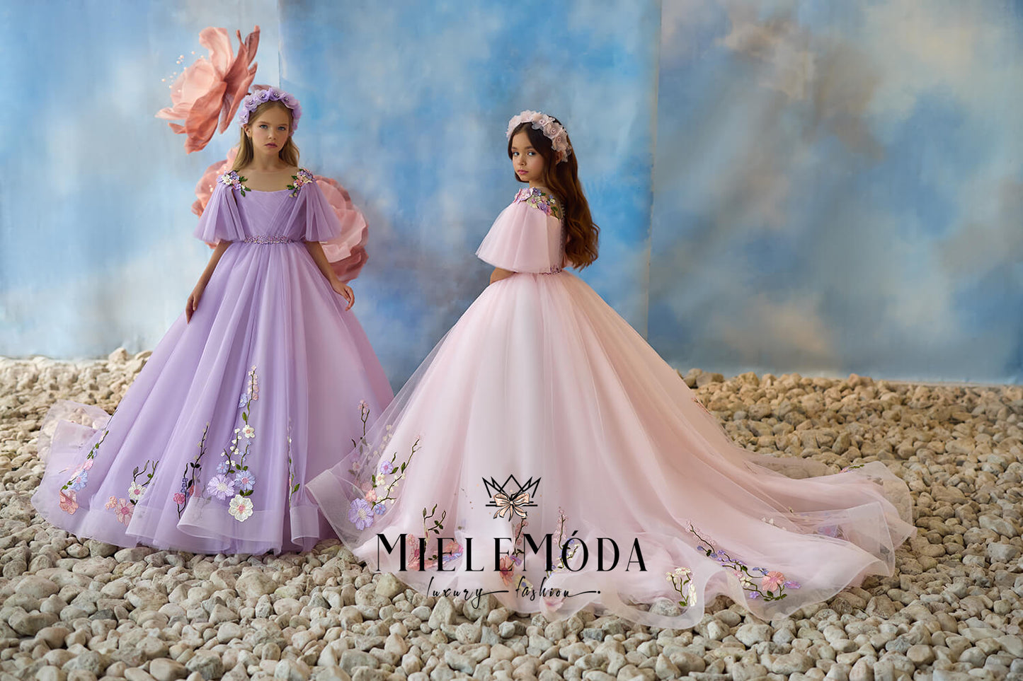 Blossom Glow Couture Flower Girl Dress