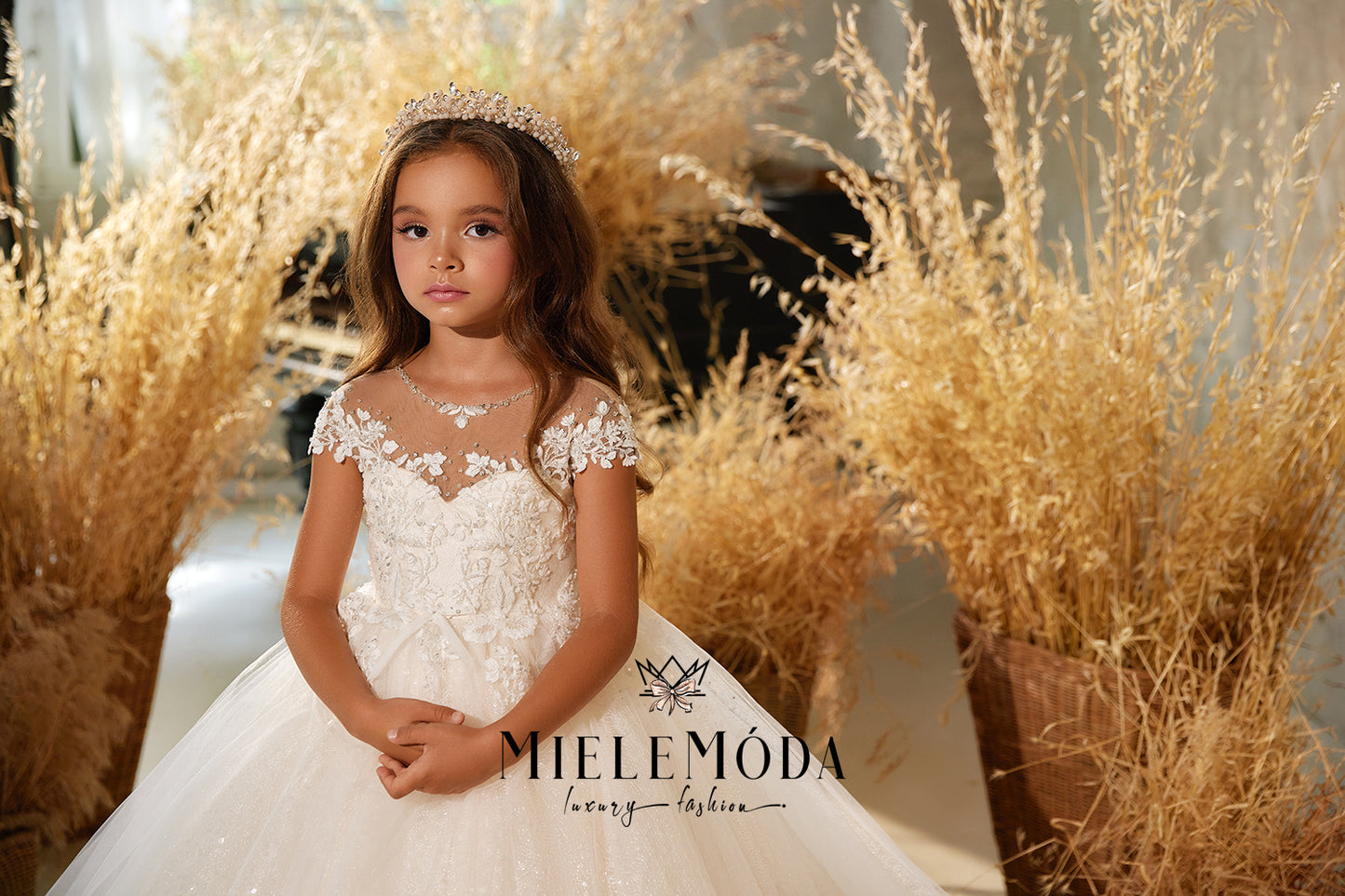 Bryony Luxury Couture Flower Girl Dress