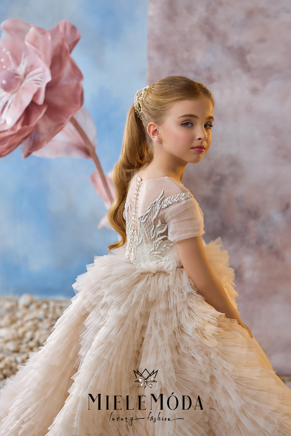Celestial Dream Luxury Flower Girl Dress