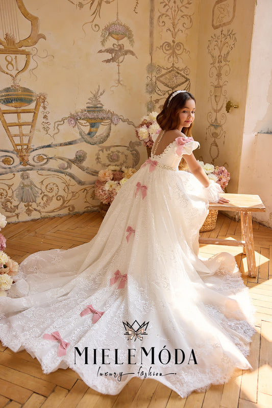 Château Rosette Luxury Flower Girl Dress