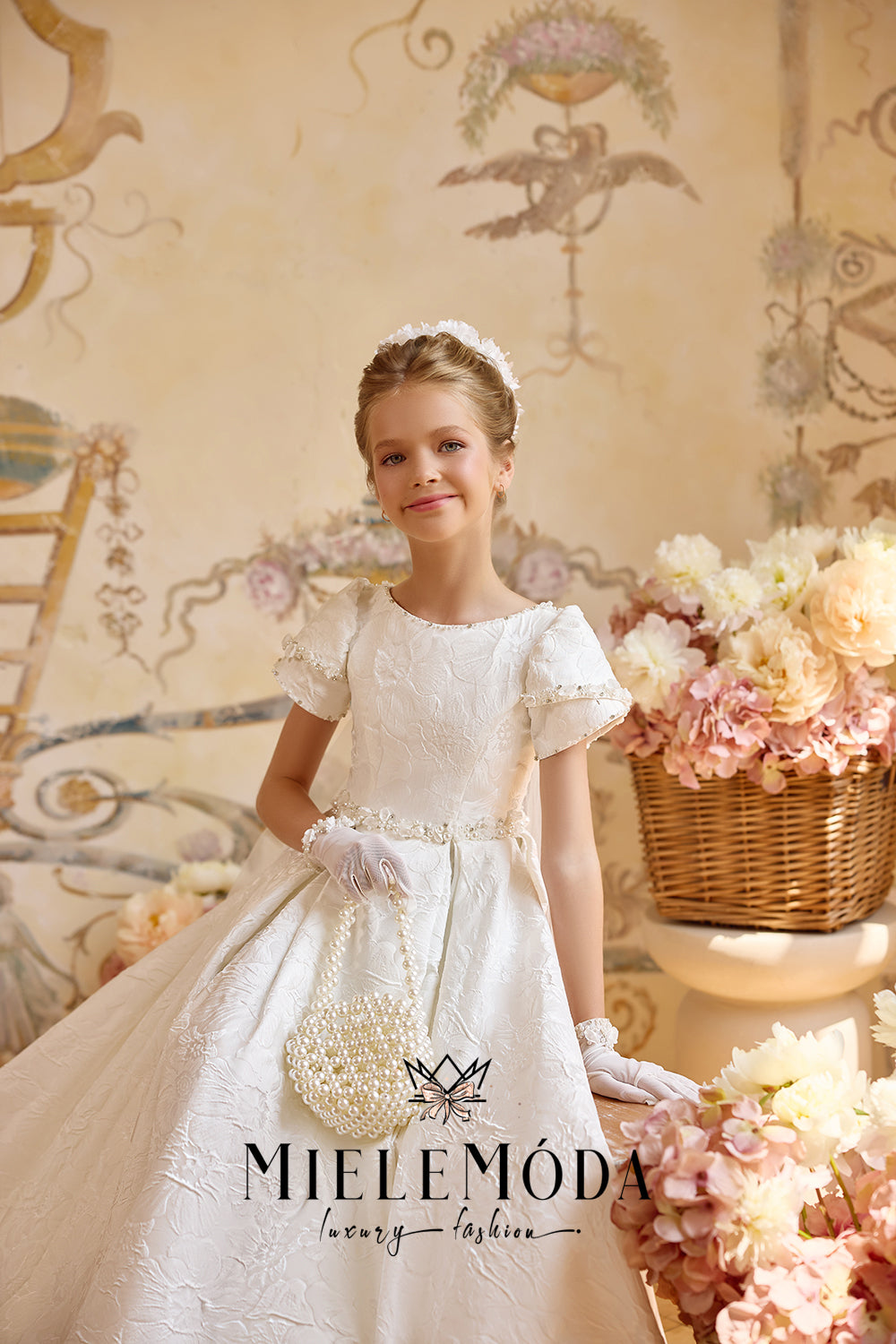 Colette Grace Couture Flower Girl Communion Dress