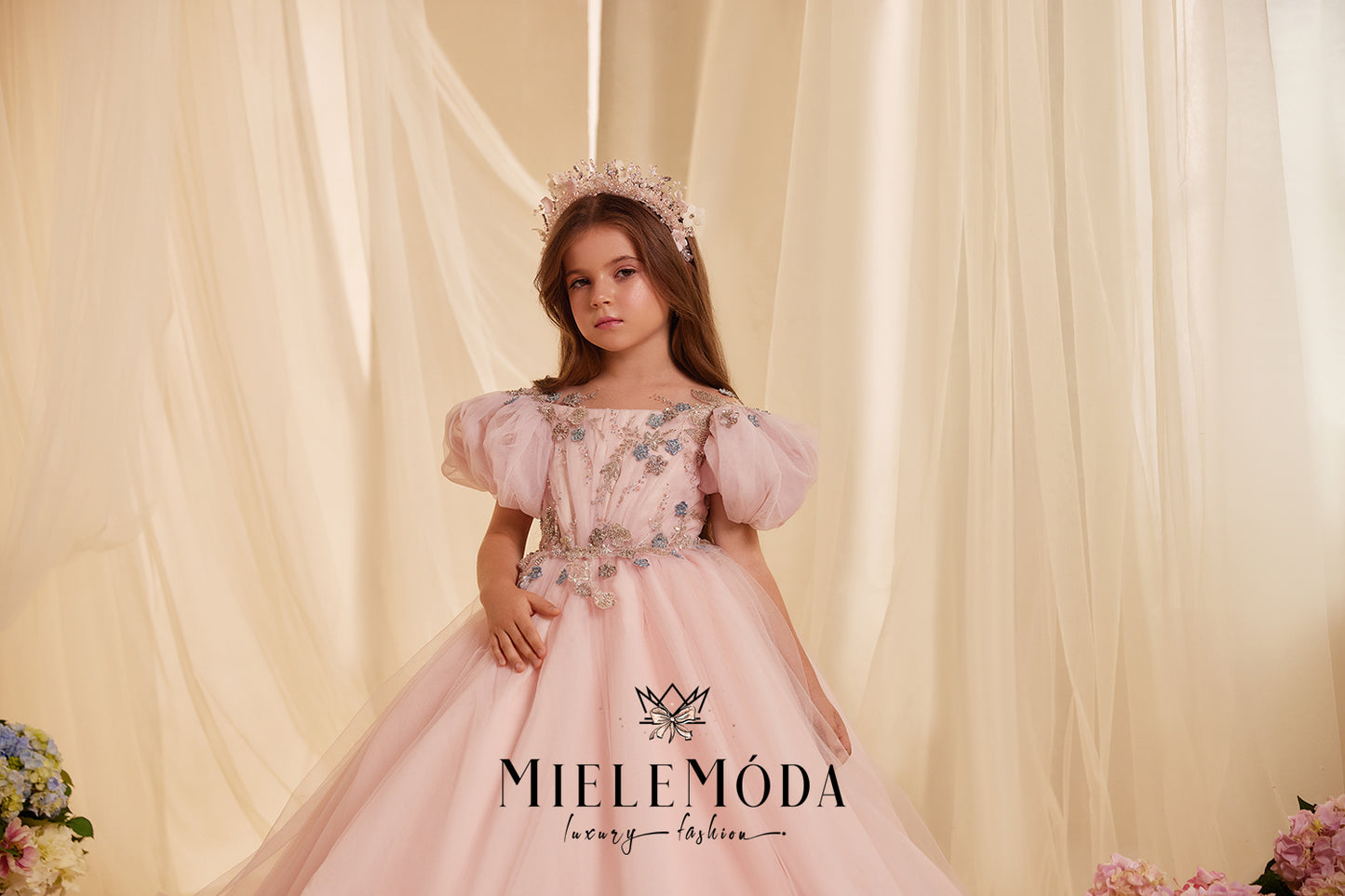 Diantha Luxury Couture Flower Girl Dress