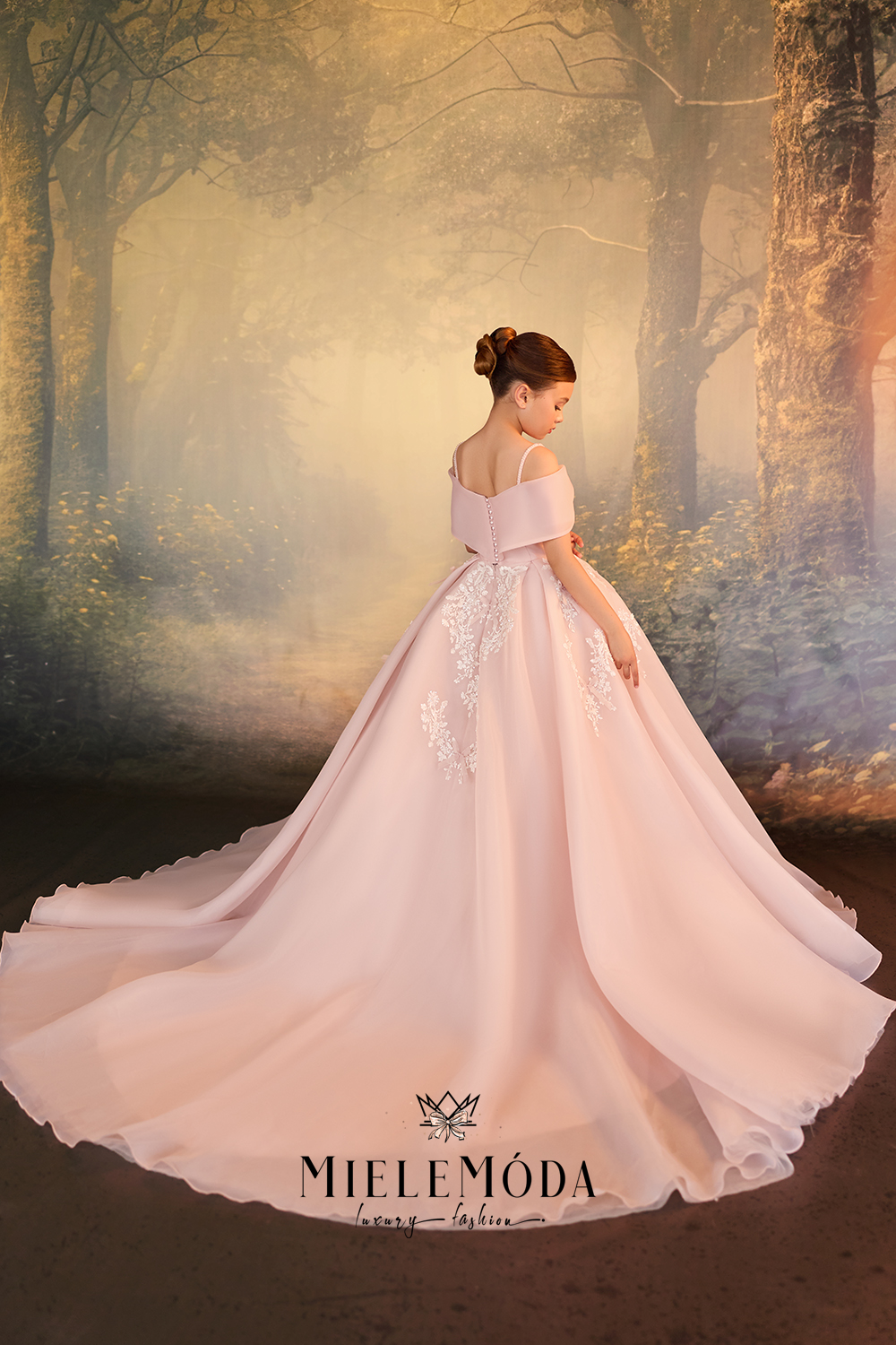 Emilia Luxury Flower Girl Party Birthday Dress