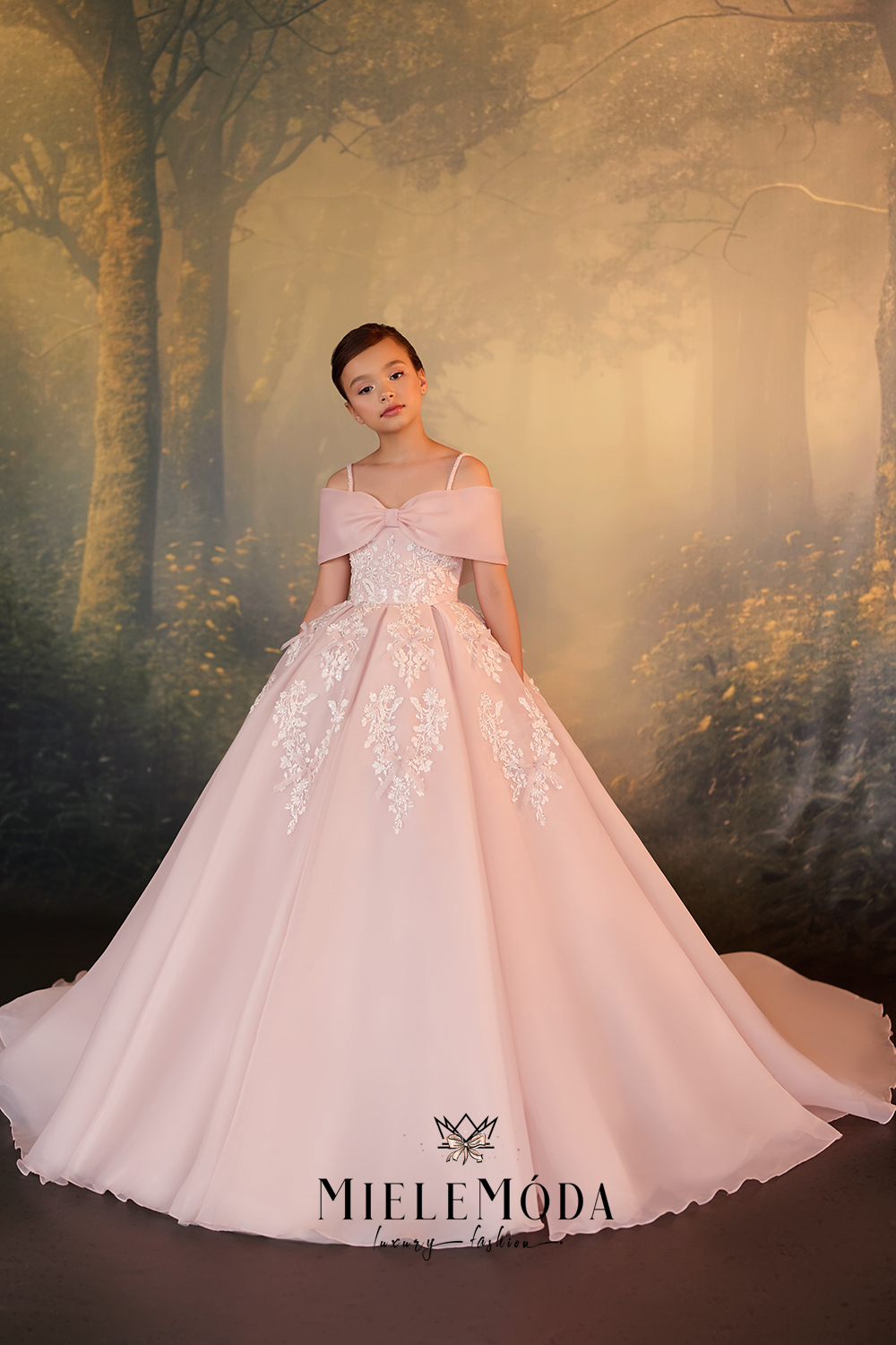Emilia Luxury Flower Girl Party Birthday Dress