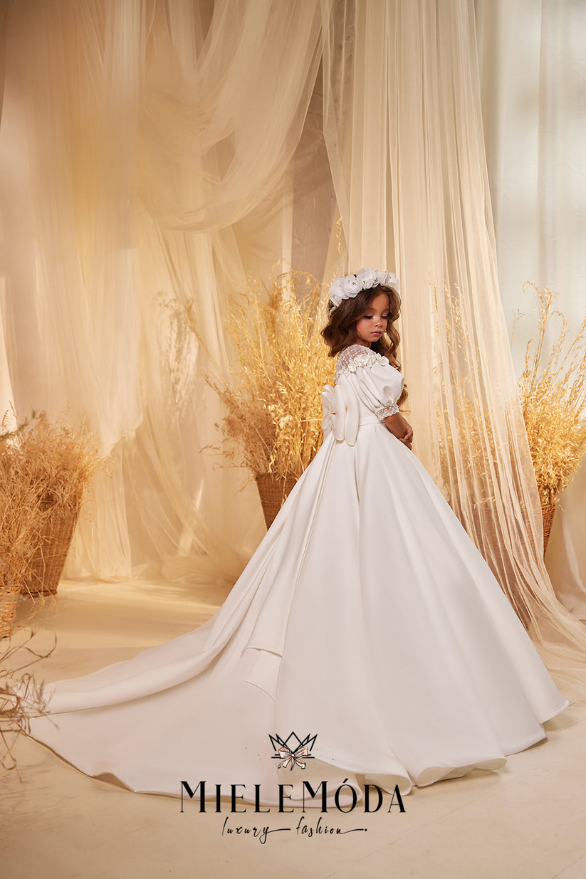 Evanthe Couture Flower Girl Communion Dress - Miele Moda Luxury Fashion