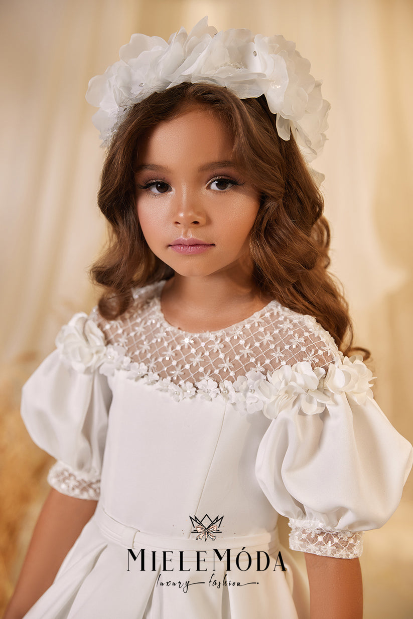 Evanthe Couture Flower Girl Communion Dress - Miele Moda Luxury Fashion