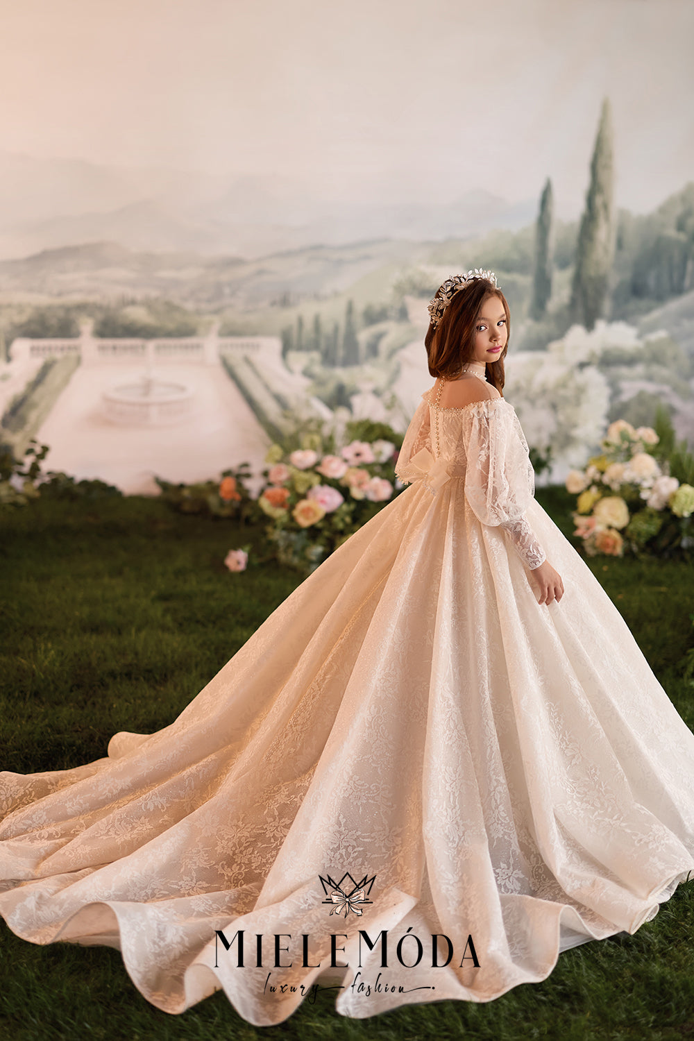 Ginevra First Communion Flower Girl Dress