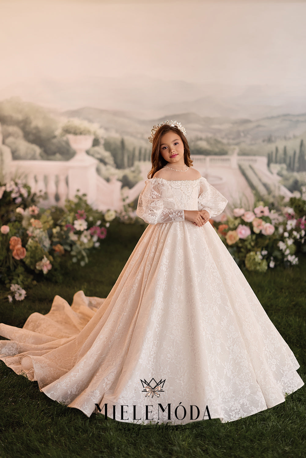 Ginevra First Communion Flower Girl Dress