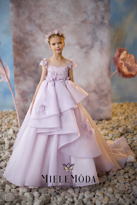 Heavenly Aura Luxury Flower Girl Dress