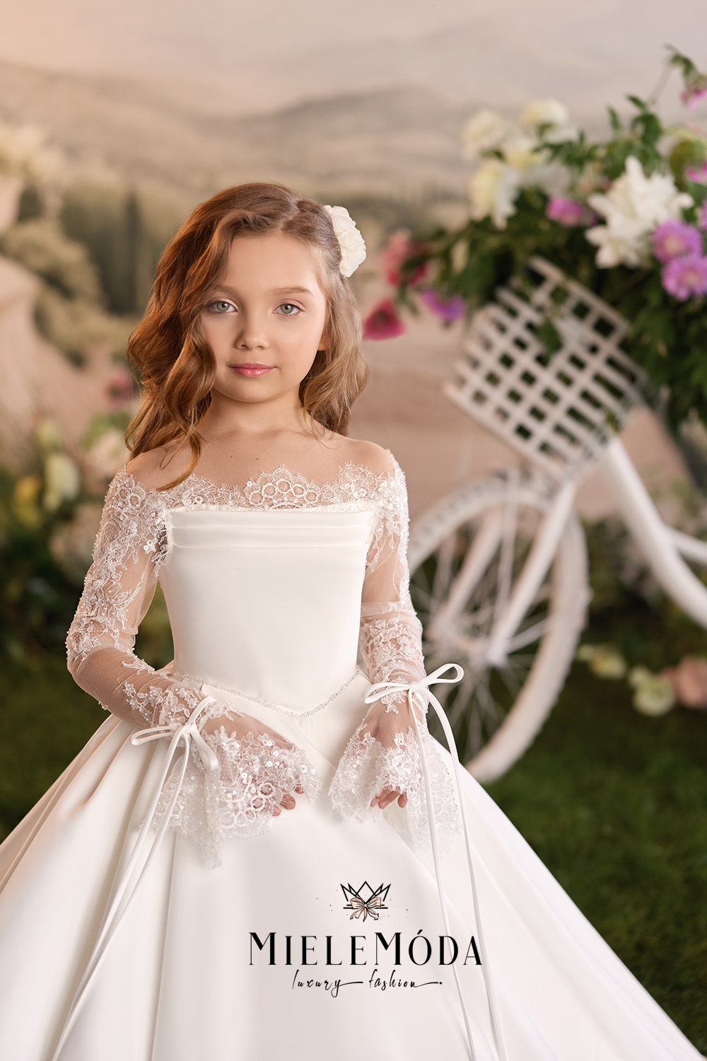 Juliette Flower Girl Communion Lace Dress