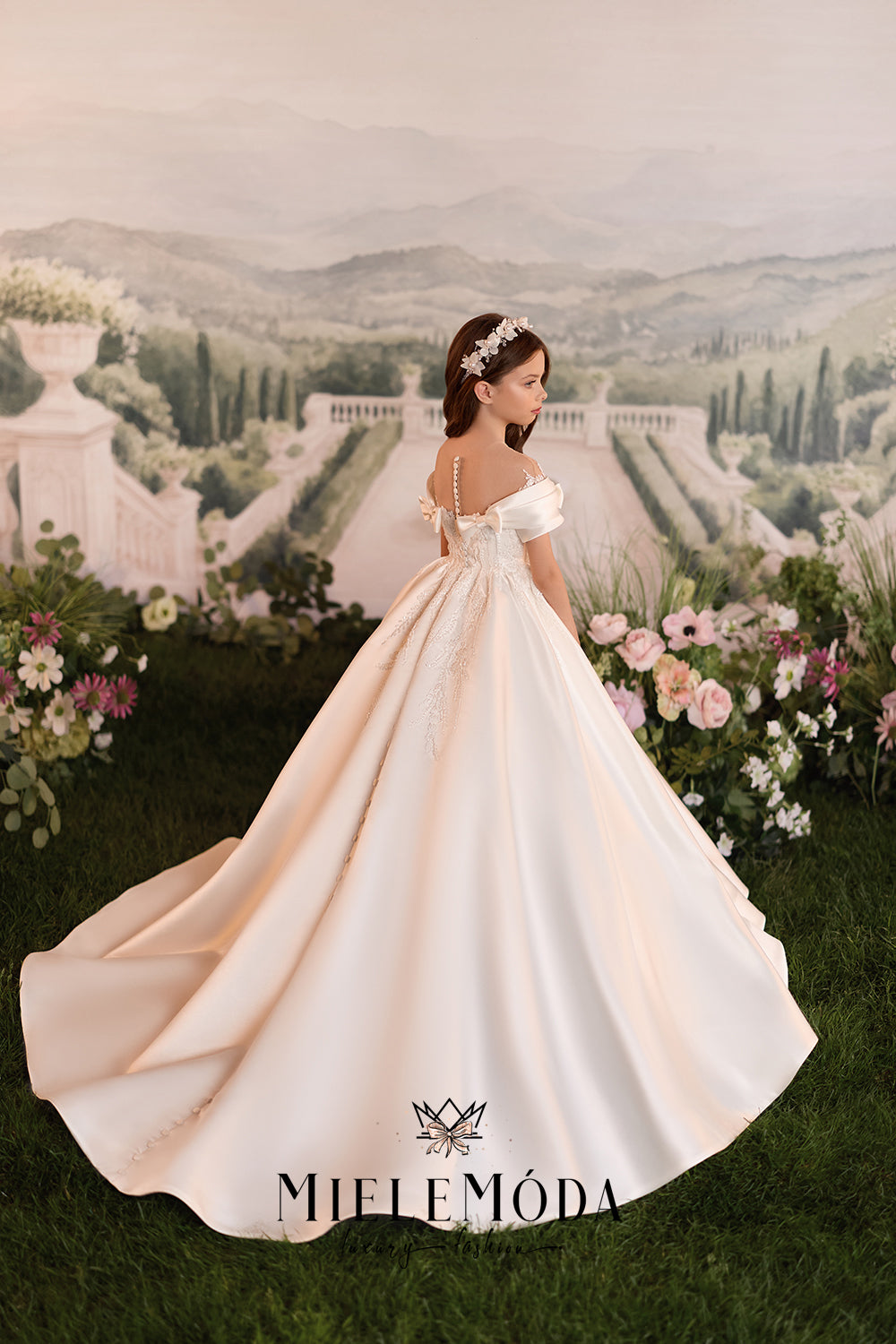 Lucienne Couture Flower Girl Communion Dress