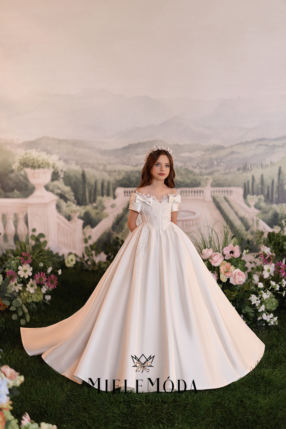 Lucienne Couture Flower Girl Communion Dress