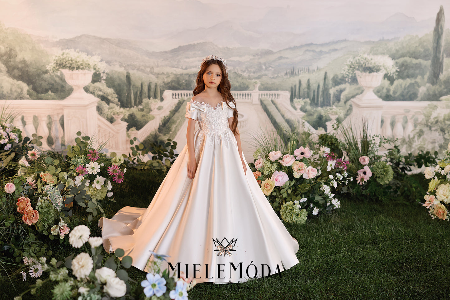 Lucienne Couture Flower Girl Communion Dress
