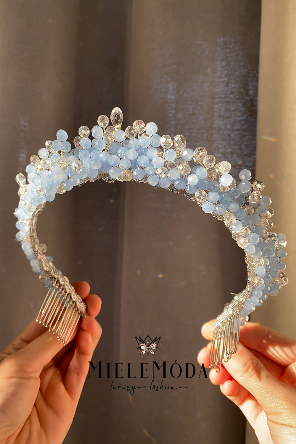 Luxury Flower Girl Crystal Beaded Hair Accessory