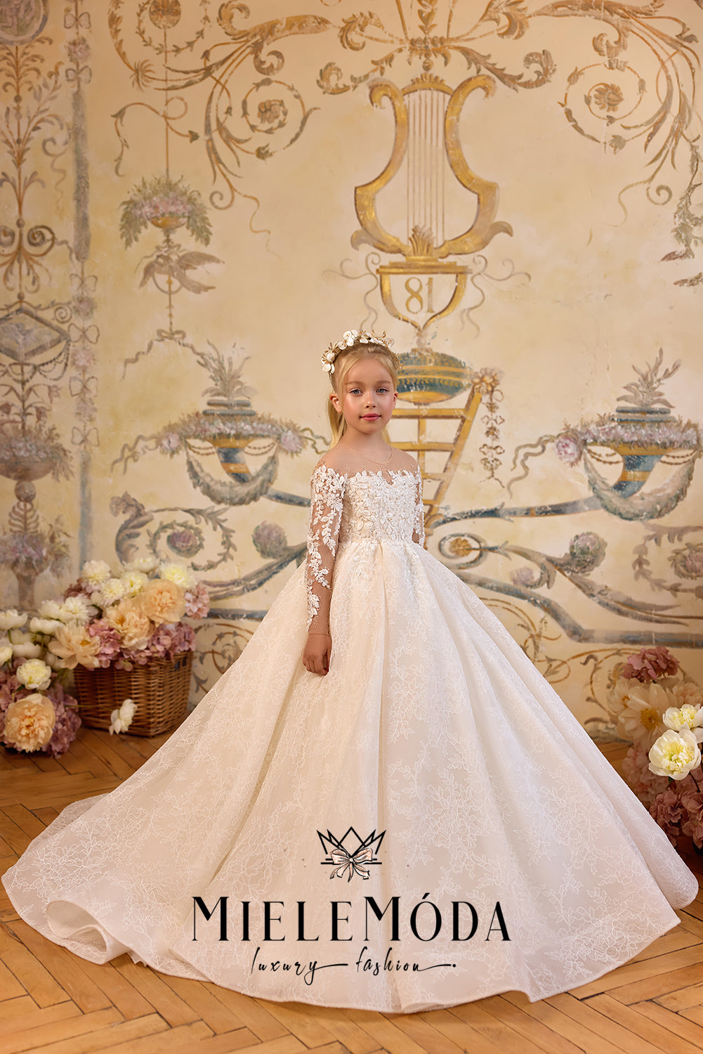 Marquise Fleur Couture Flower Girl Communion Dress