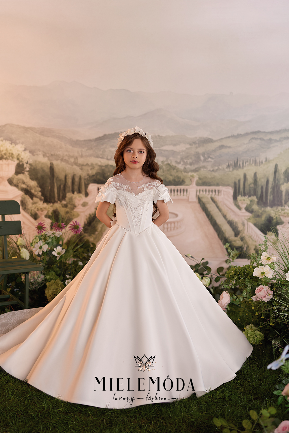 Ottavia Luxury Flower Girl Communion Dress