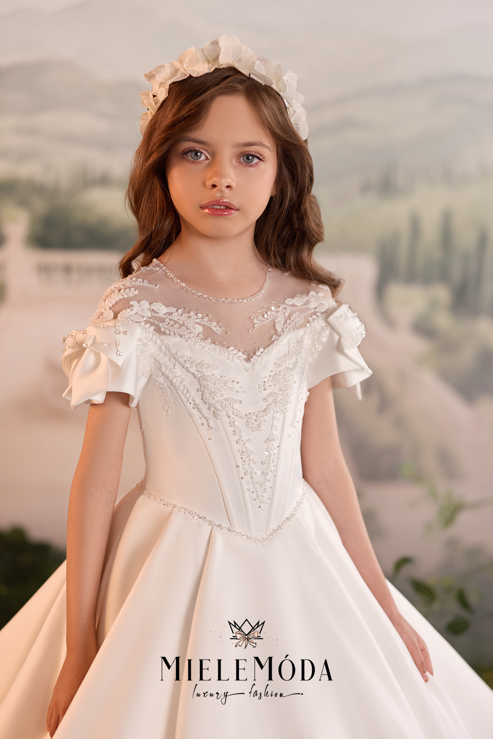 Ottavia Luxury Flower Girl Communion Dress