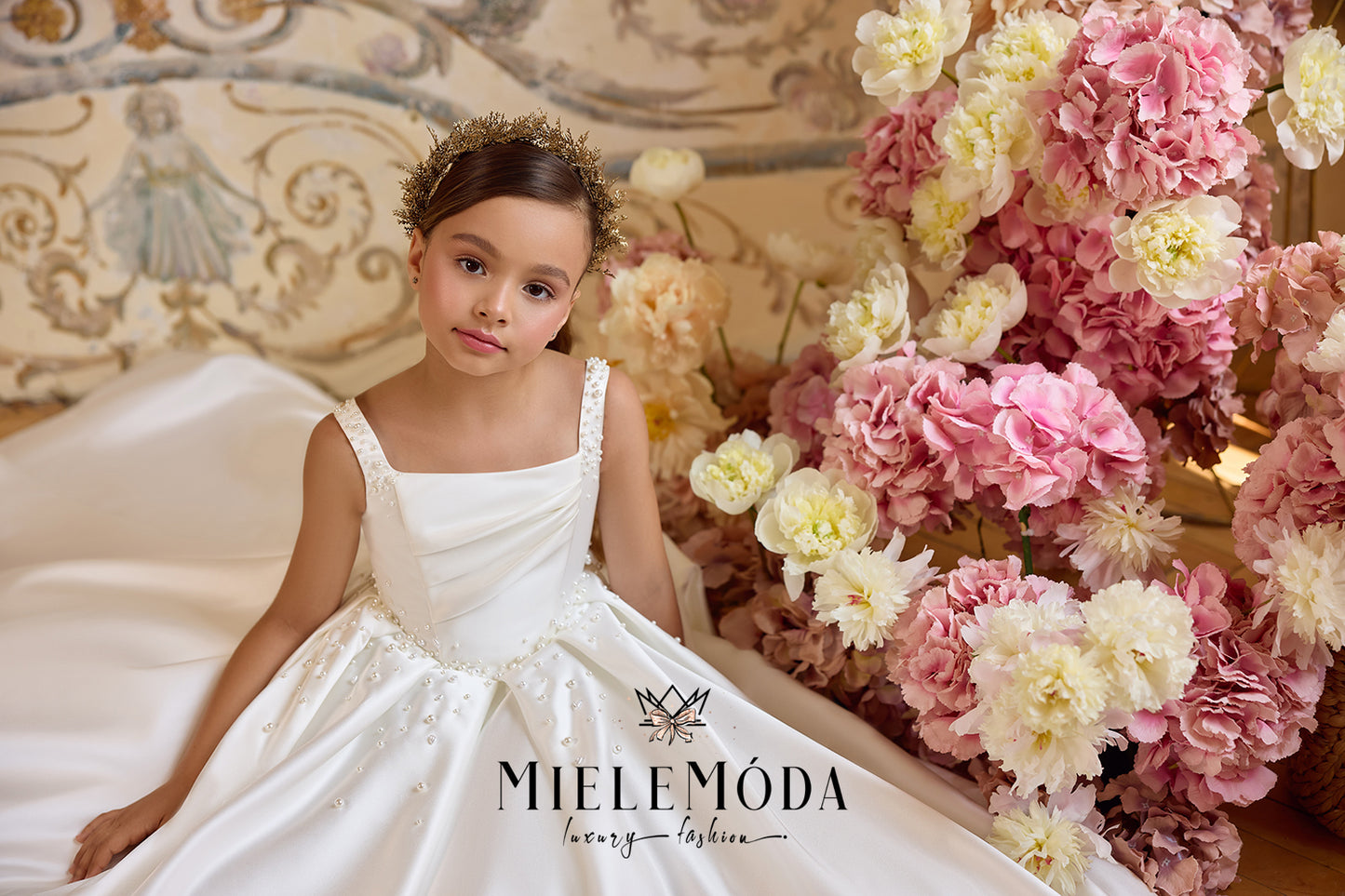 Palais Fleuris Couture Communion Flower Girl Dress
