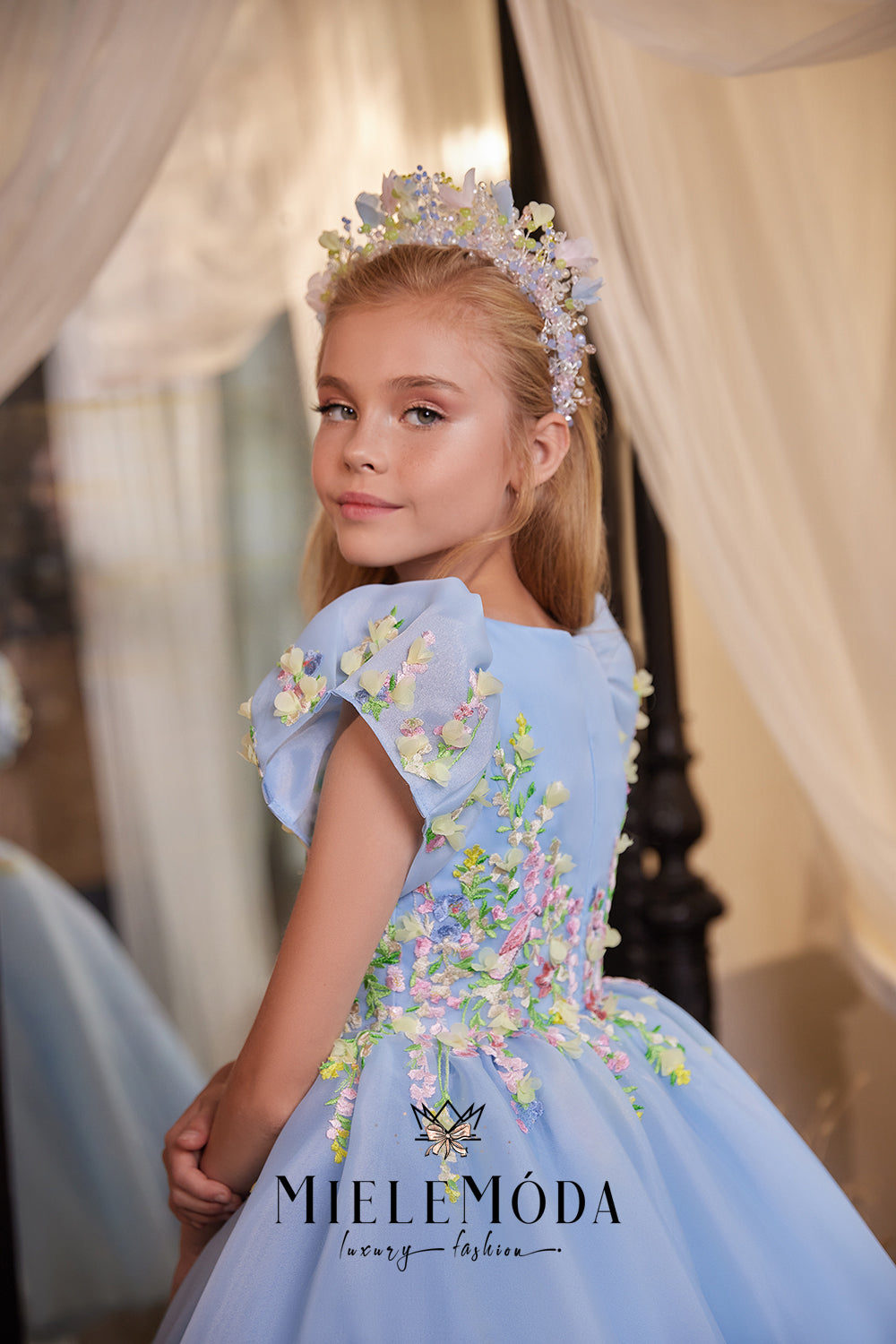 Pansy Luxury Couture Flower Girl Dress
