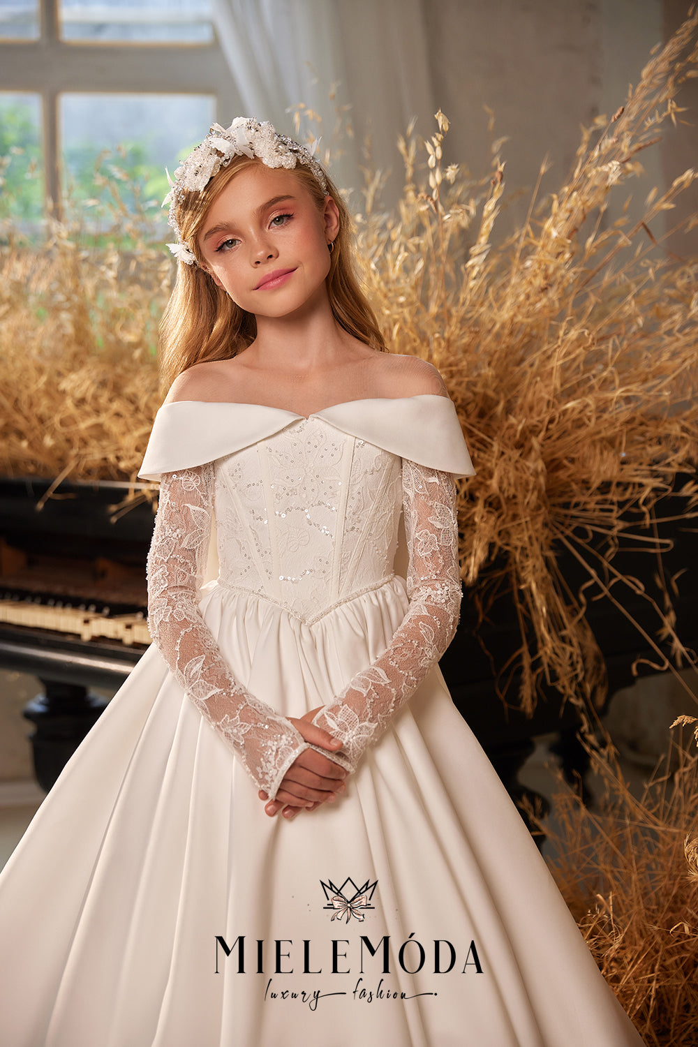 Peony Couture Flower Girl Communion Dress
