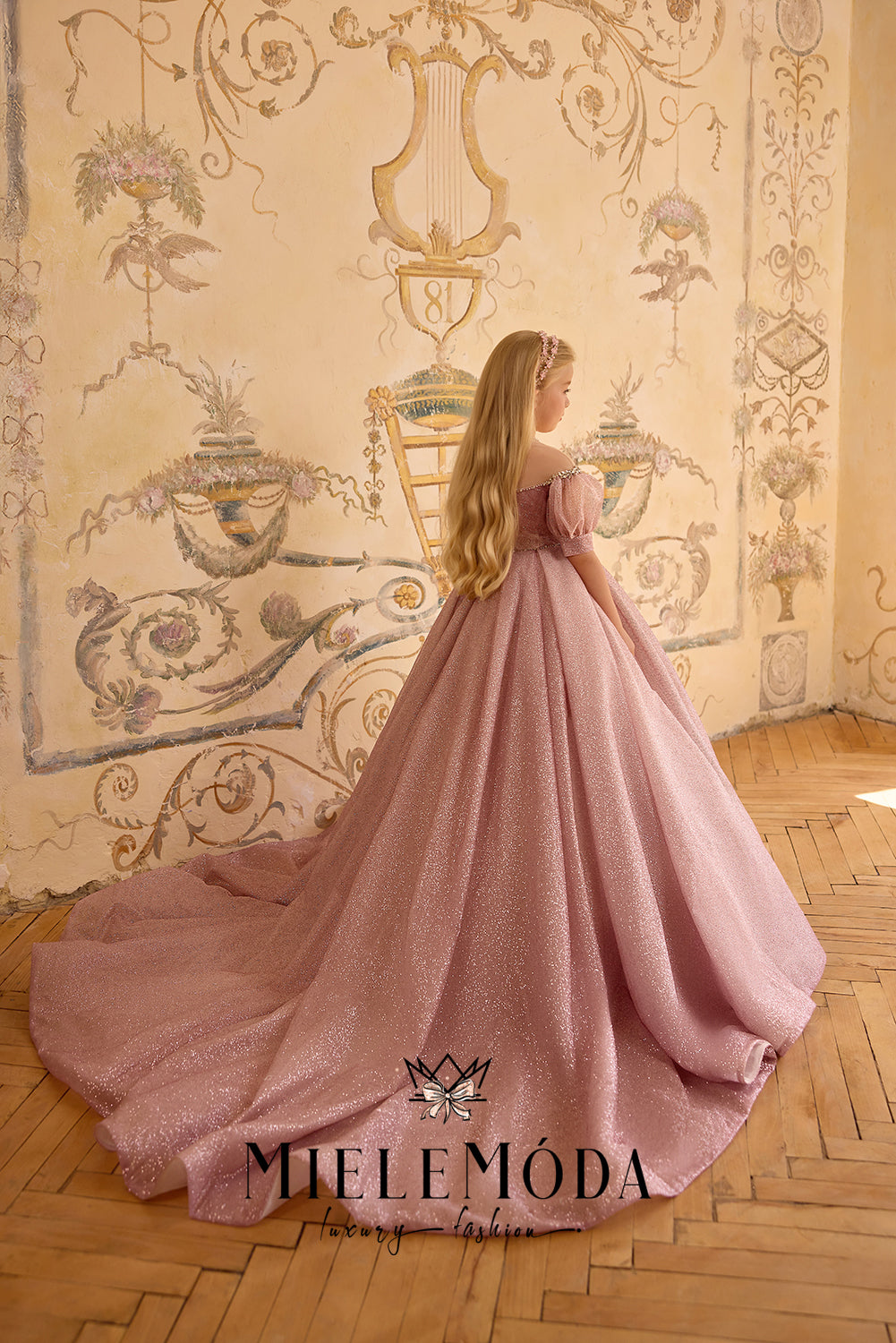 Saphir Rosé Luxury Flower Girl Dress