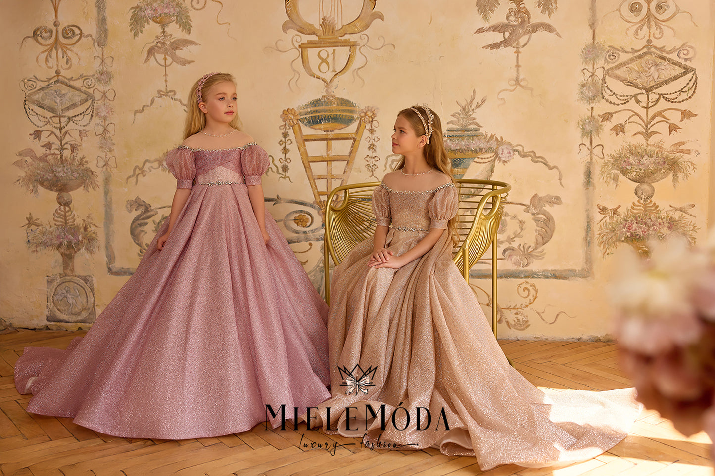 Saphir Rosé Luxury Flower Girl Dress