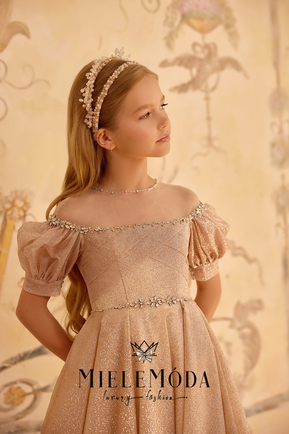 Saphir Rosé Luxury Flower Girl Dress