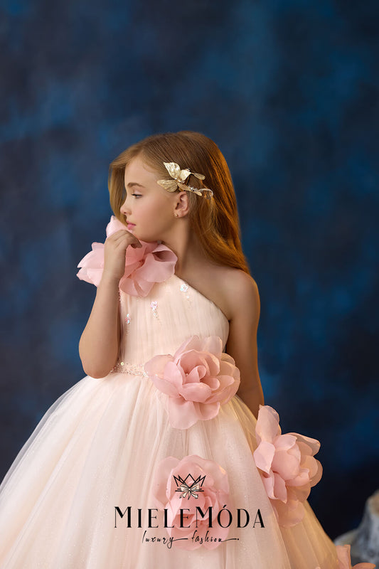 Silken Poppy Luxury Flower Girl Dress