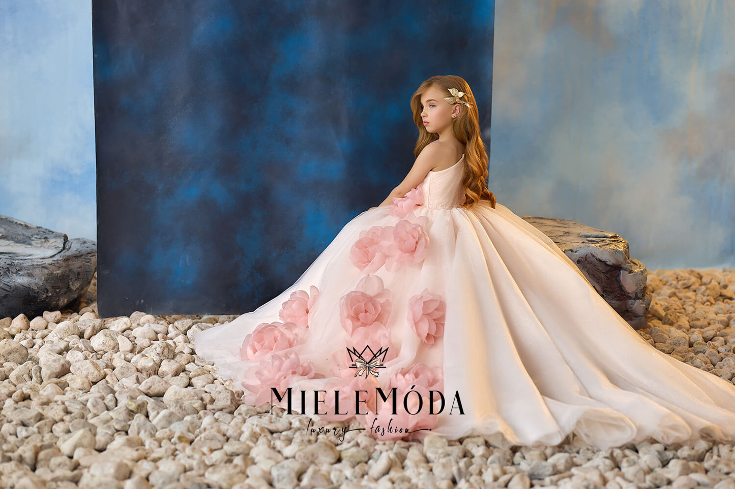 Silken Poppy Luxury Flower Girl Dress