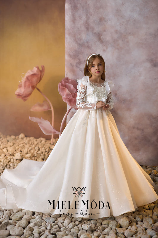 Snowdrop Melody Luxury Flower Girl Dress