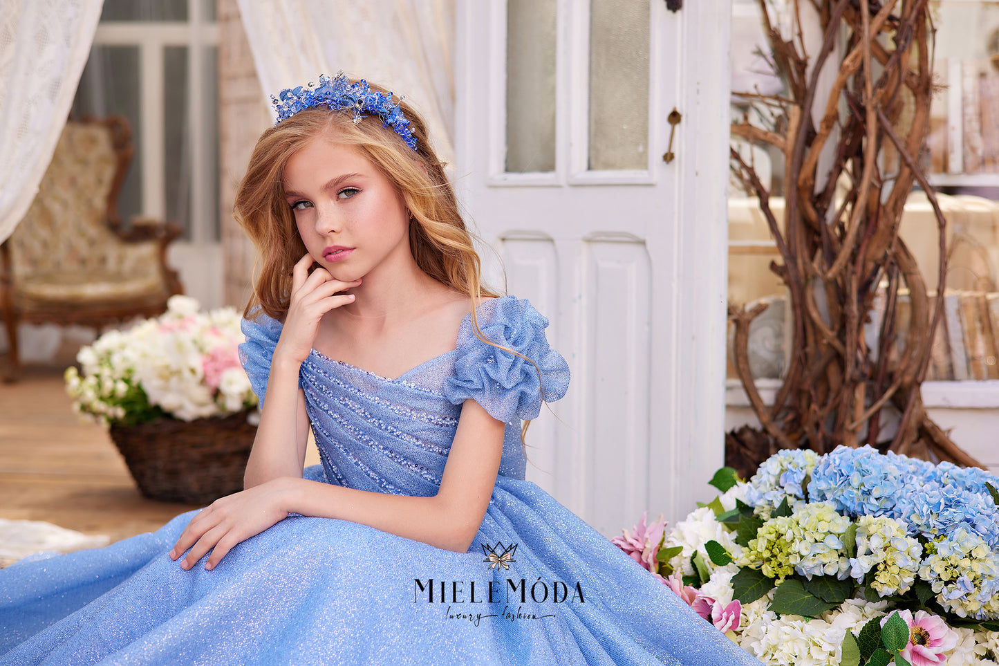 Tansy Luxury Couture Flower Girl Dress