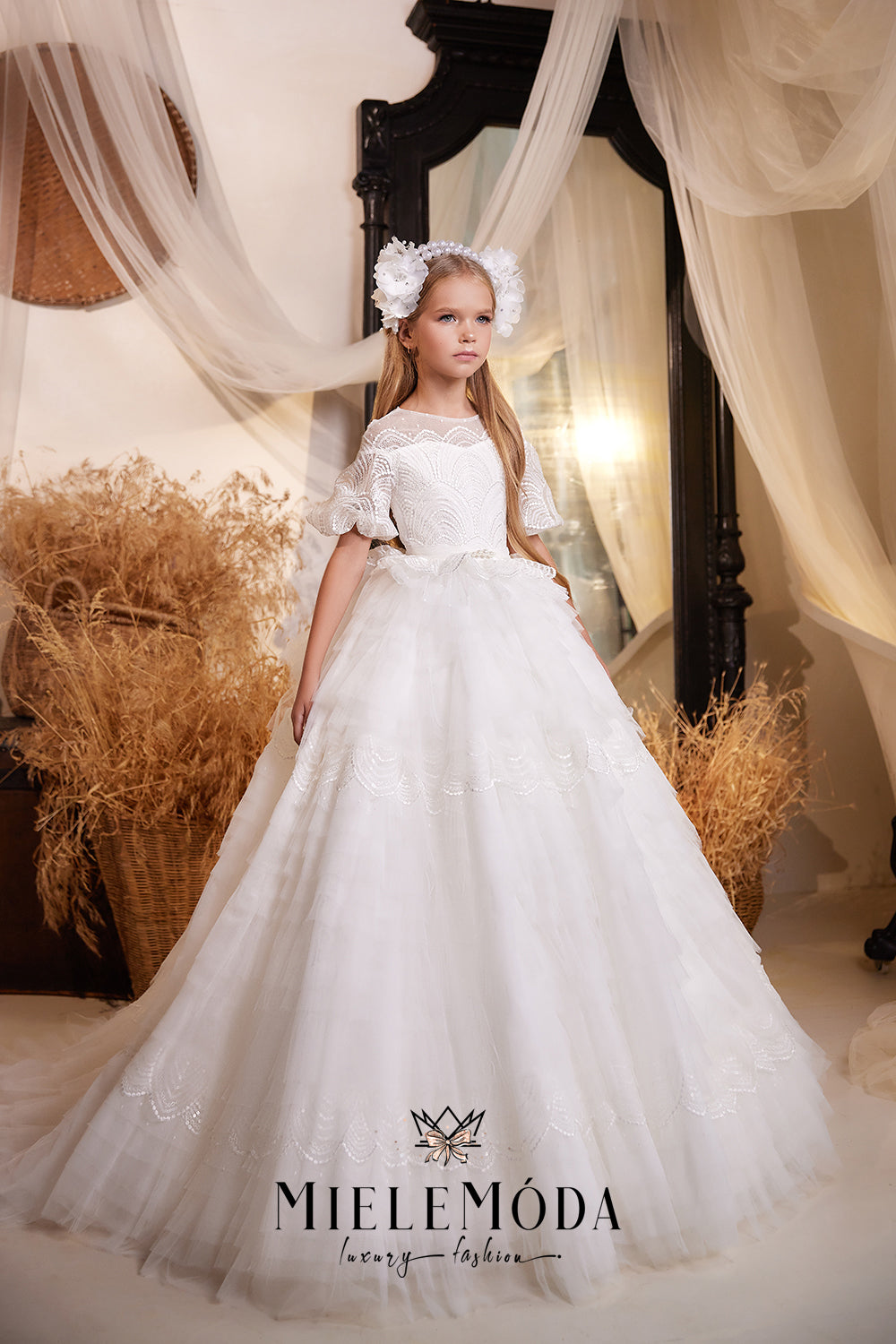 Thistle Couture Flower Girl Communion Dress