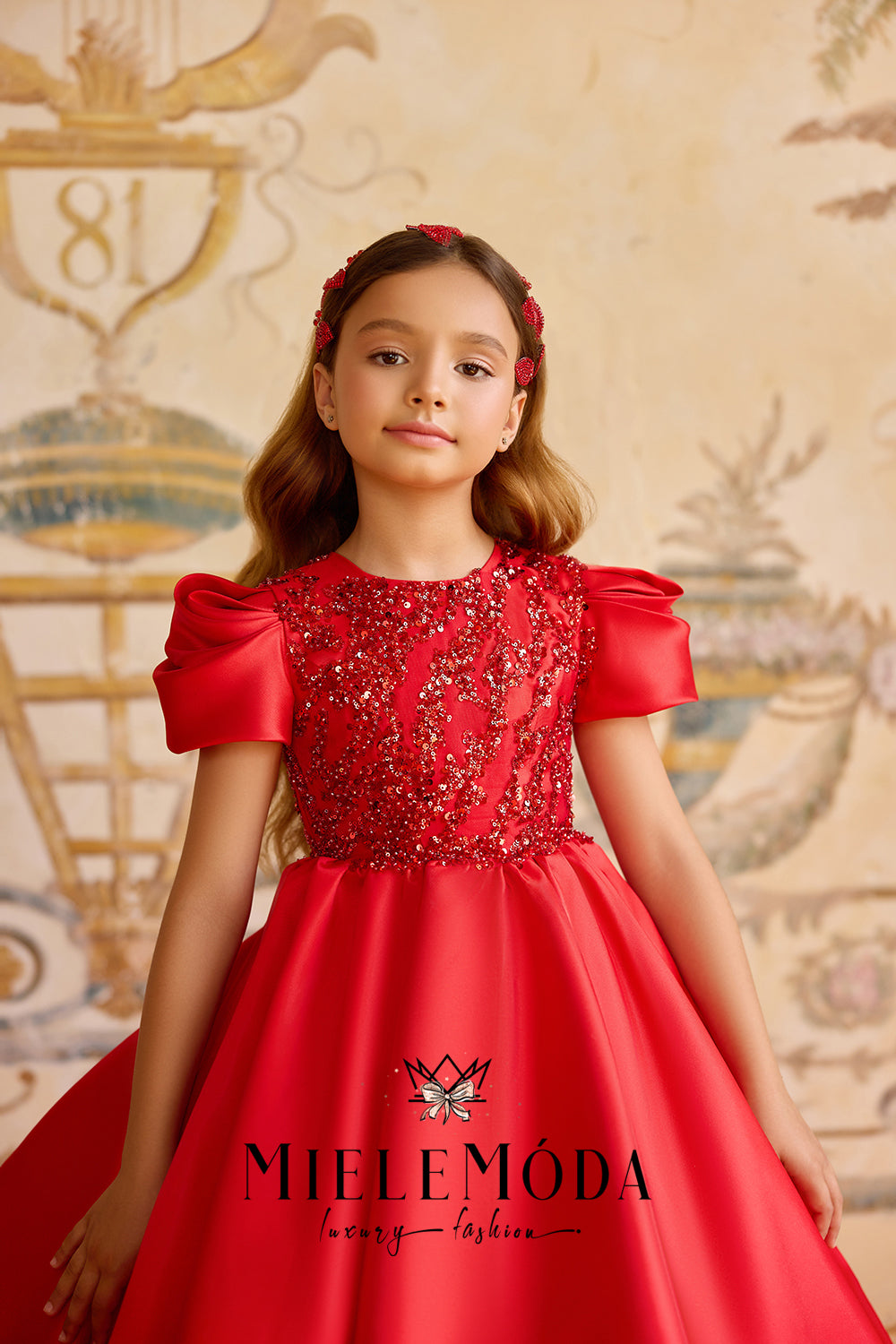 Voile de Princesse Couture Flower Girl Birthday Dress