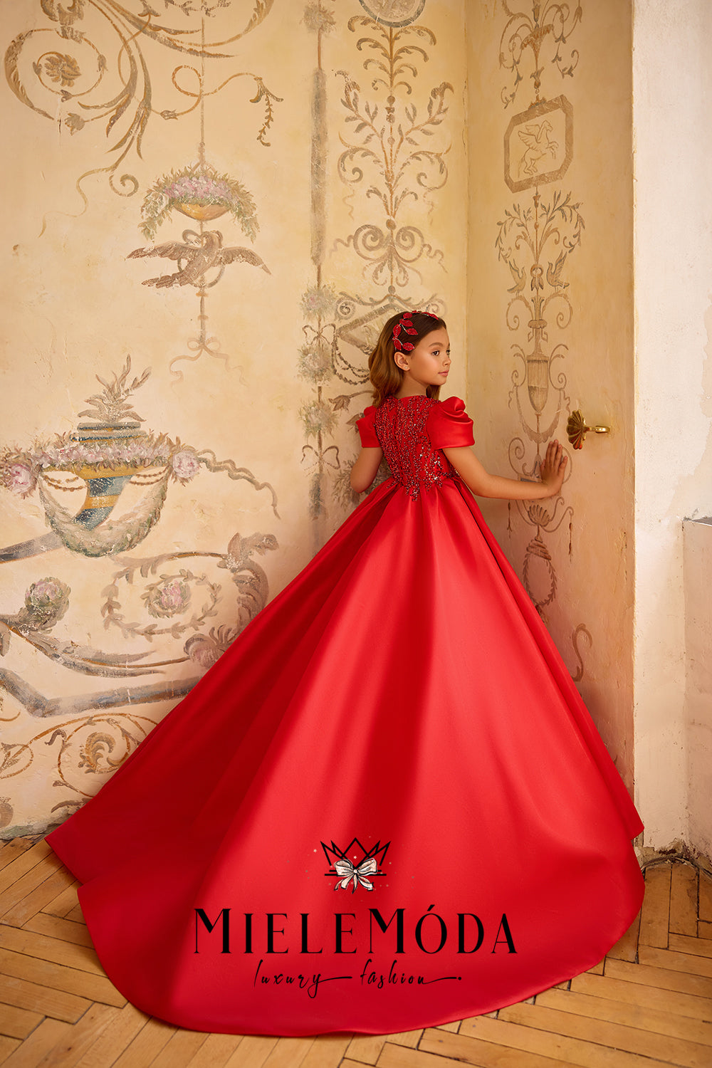 Voile de Princesse Couture Flower Girl Birthday Dress