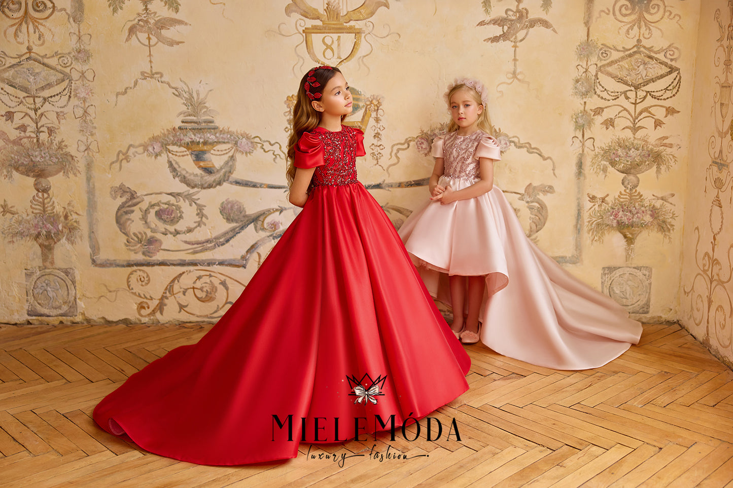 Voile de Princesse Couture Flower Girl Birthday Dress