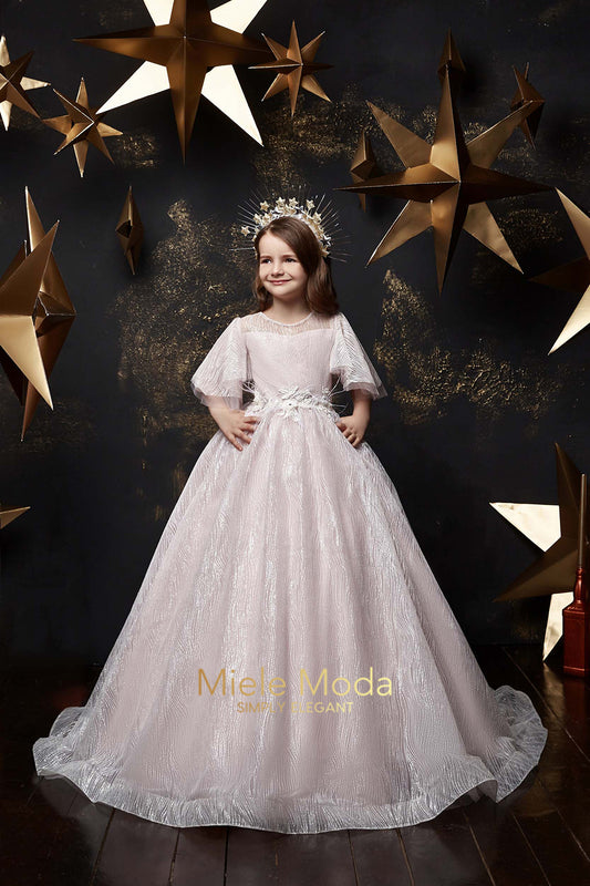 Alina Birthday Party Dress in Pale Pink