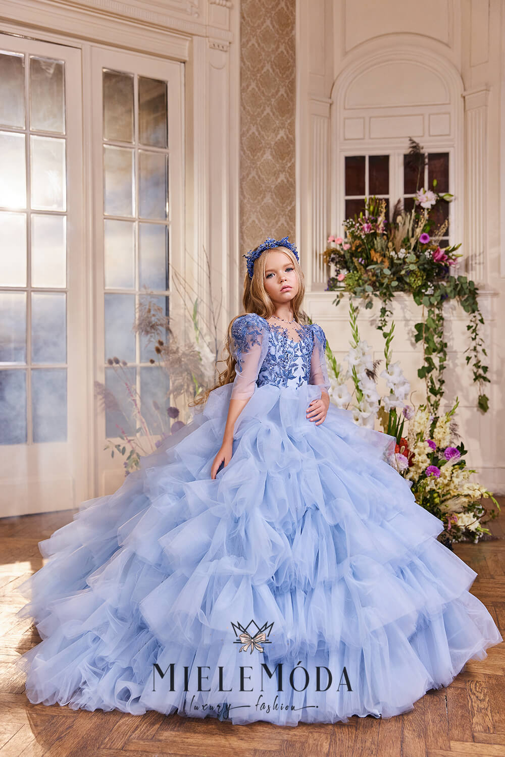 Anelia Luxury Birthday Flower Girl Dress