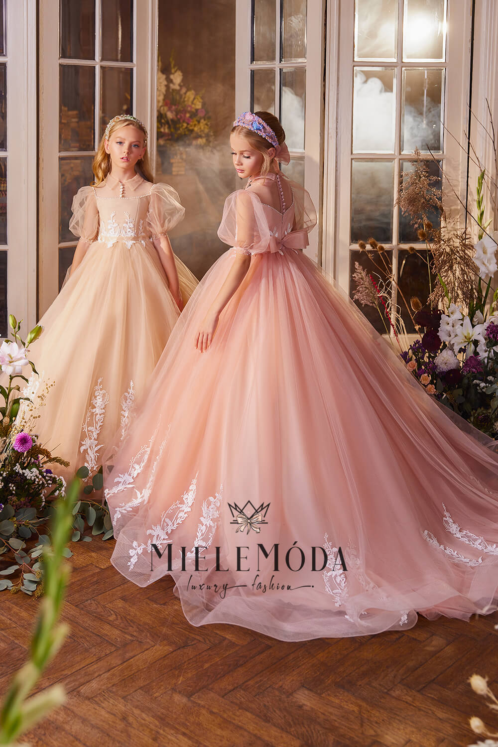 Ekaterina Luxury Couture Flower Girl Dress