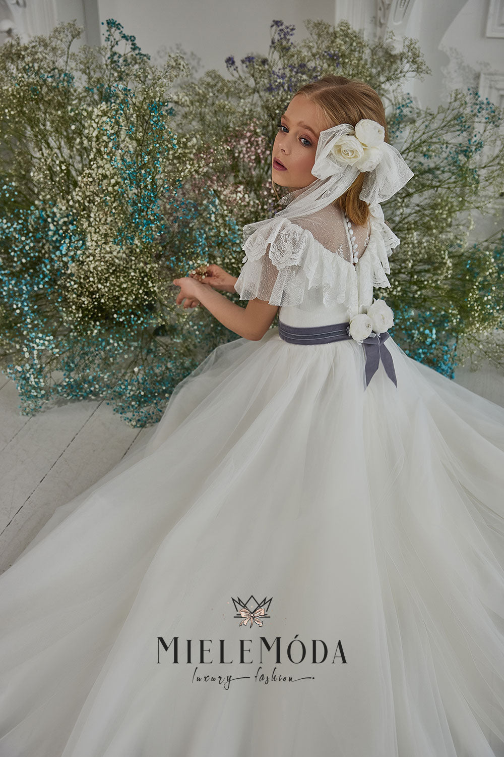 Emmie Luxury Flower Girl Communion Dress