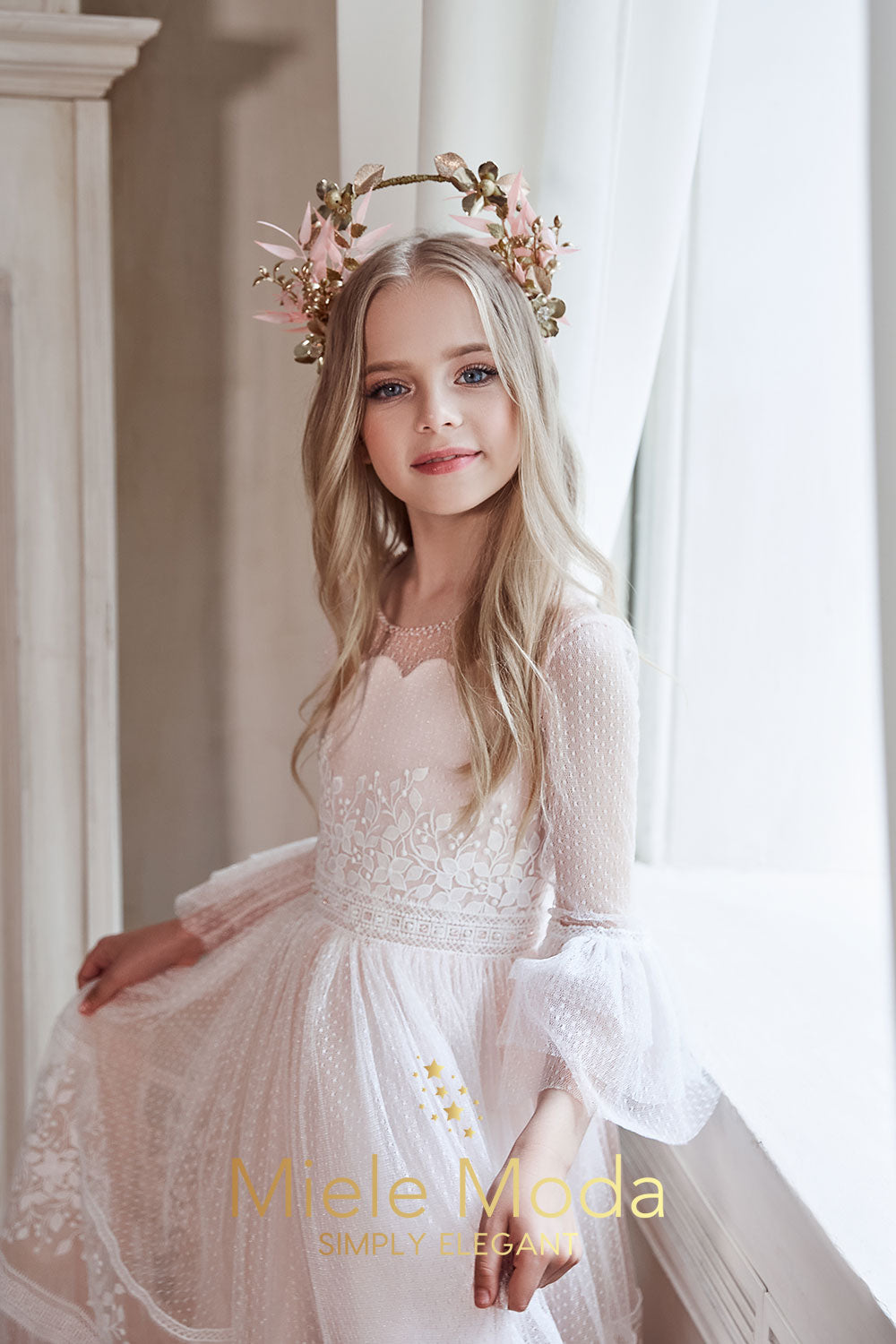 Lucie Boho Flower Girl Dress