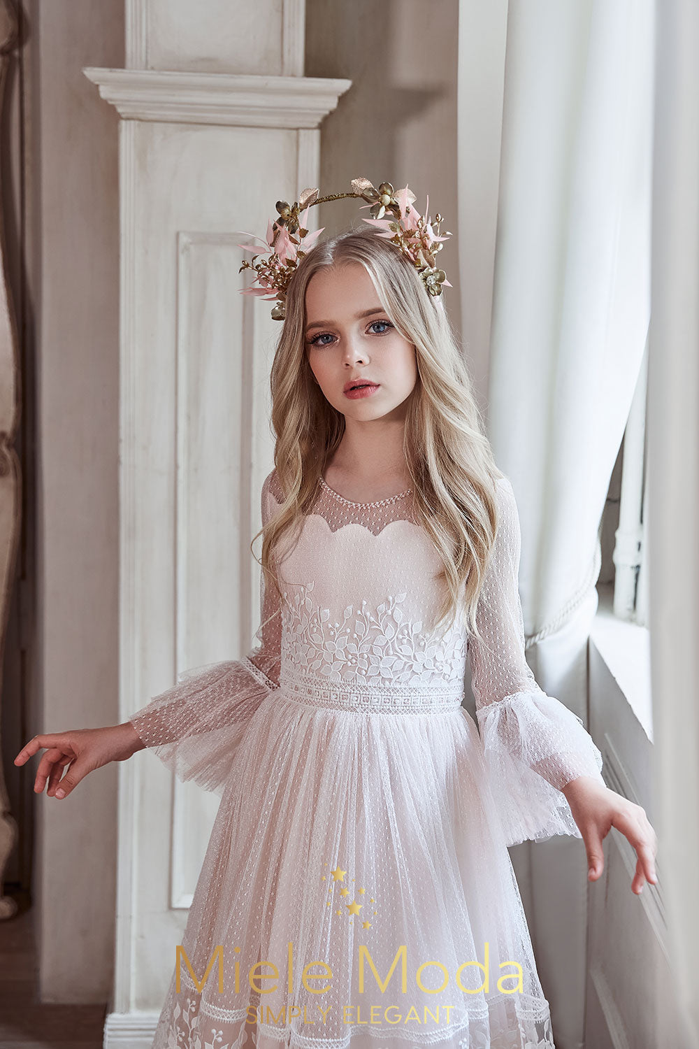 Lucie Boho Flower Girl Dress