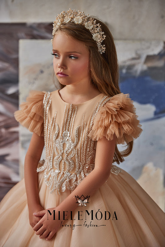 Maya Luxury Tulle Flower Girl Dress