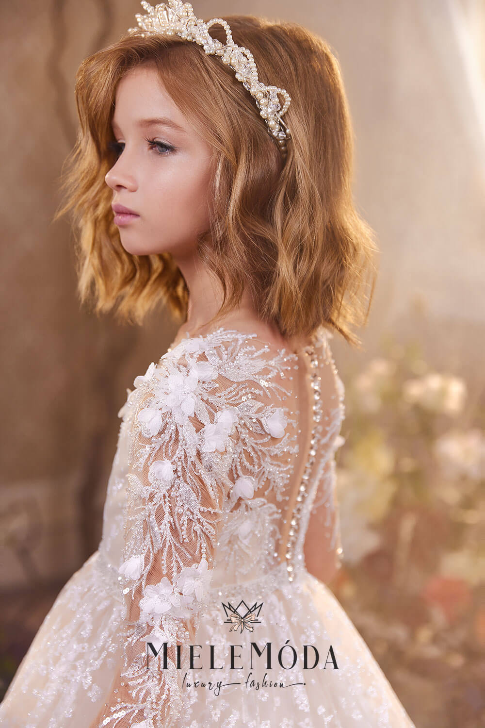 Milena Luxury Flower Girl Dress