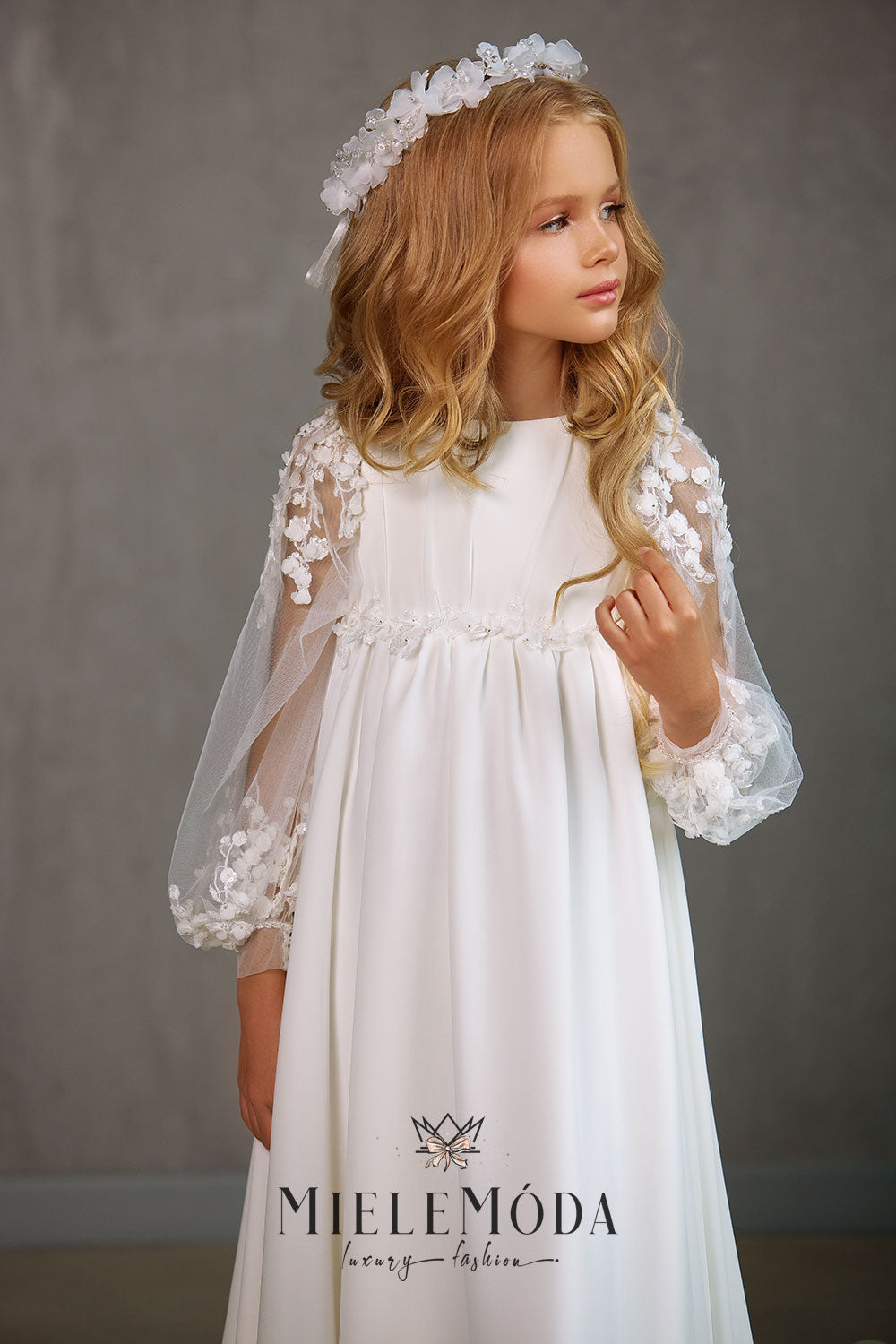 Sierra Luxury Flower Girl Communion Dress