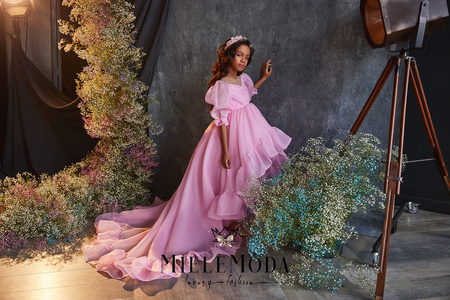 doll pink dress Viviana Luxury Baby Doll Princess Dress